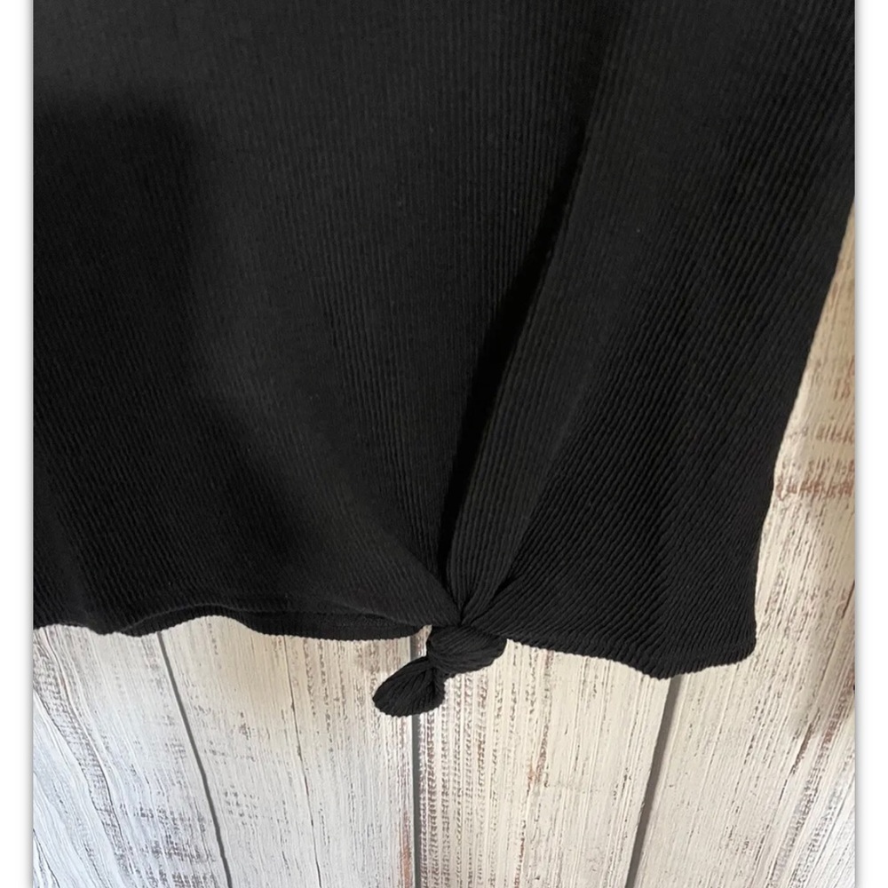 Nwt Madewell Longsleeve Ribbed Black Cotton Blend Top Small - Picture 6 of 11